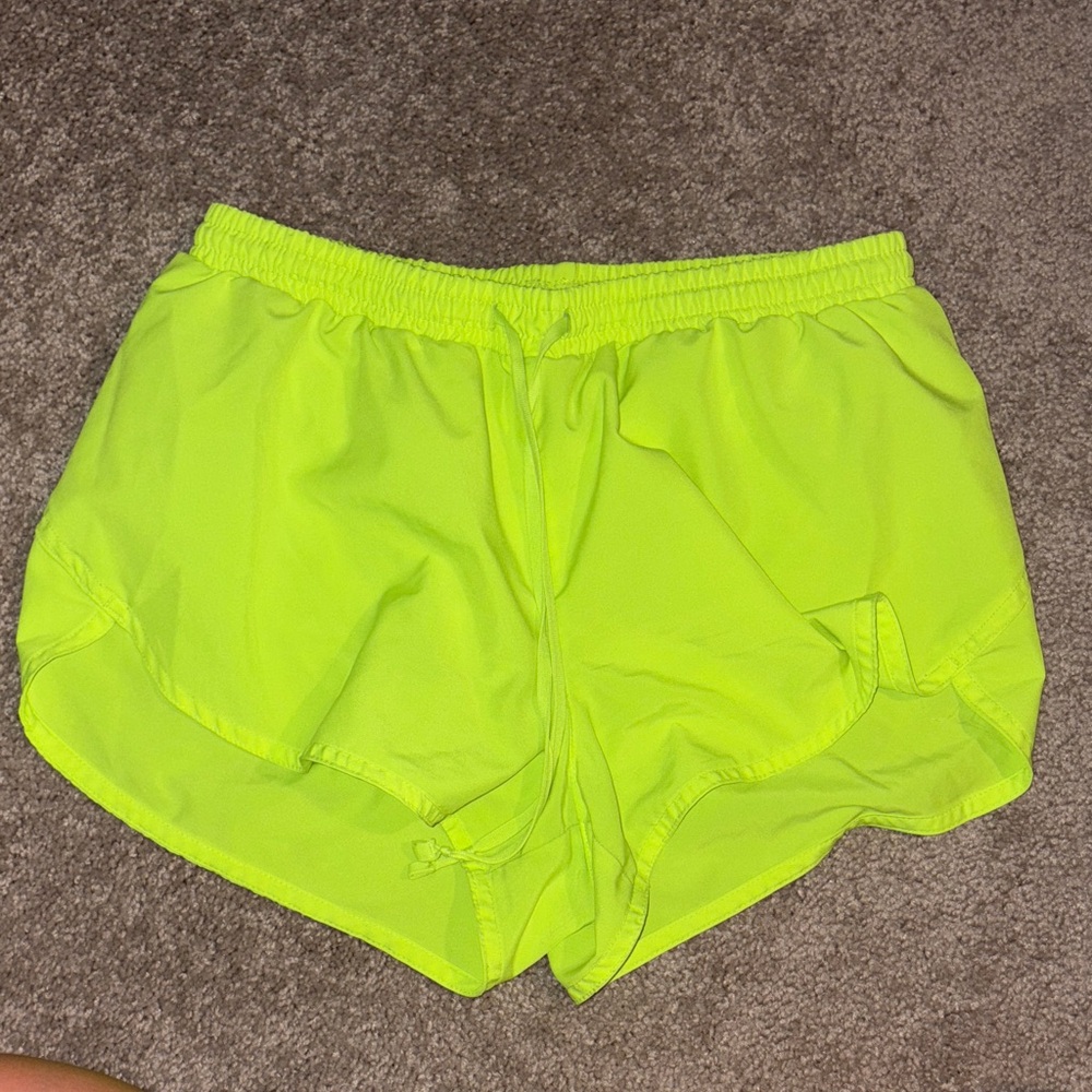 Vibrant Green Women's Athletic Shorts